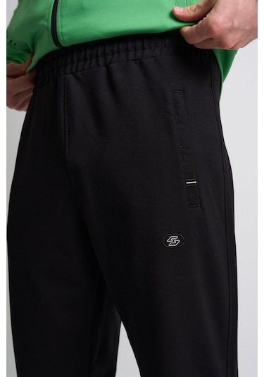 Shooter Sportswear Klasik Antrasit Erkek Eşofman Takımı Çıkartılabilir Kapüşonlu Rahat Kalıp Yeşil