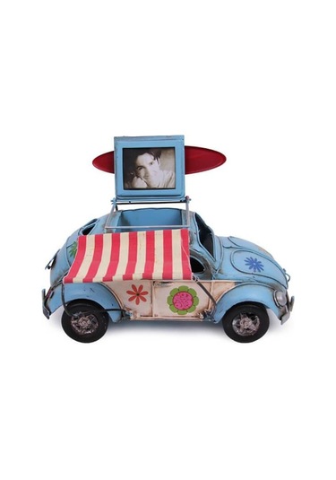 Dekoratif Metal Araba Tenteli - Çerçeveli Ve Kalemlik