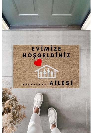 Dijital Baskı Kişiye Özel İç Kapı Dekorasyon Paspas Ps11304