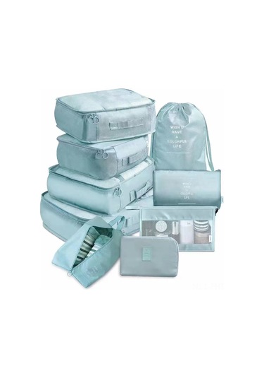 Hangfox Gri Seyahat Organizer Seti 9 Parça - Çanta İçin Giysi Ve Dijital Ürünleri Bölmeli Saklama Çantaları