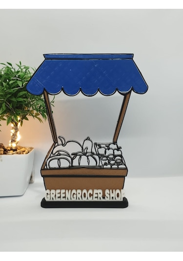 Manav Dükkanı Dekoru Meyve Ve Sebze Pazarları, Bakkallar Ve