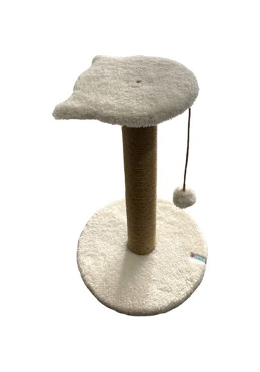 Reyo Pet Stepli Kedi Tırmalama Tahtası Beyaz