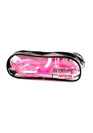 Çantalı Bermuda Bestway Antifog Yüzücü Gözlüğü Prof pembe Beyaz
