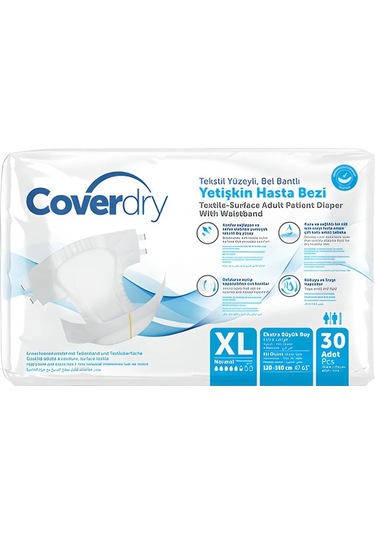 Coverdry Yetişkin Hasta Bezi XL 30'Lu