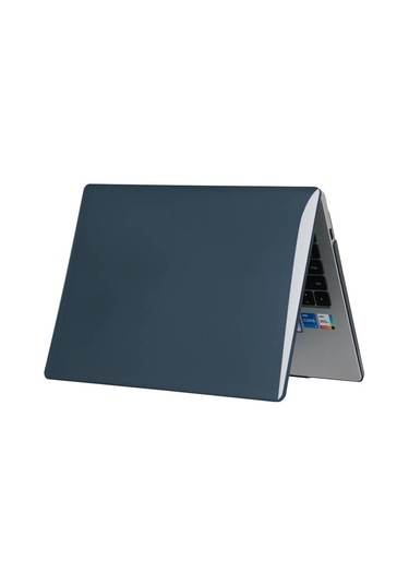 Ekılıf - Huawei Matebook D14 2023 Uyumlu - Kılıf Alt Ve Üst Koruyucu Msoft Kristal Kapak - Siyah - T30680 Siyah