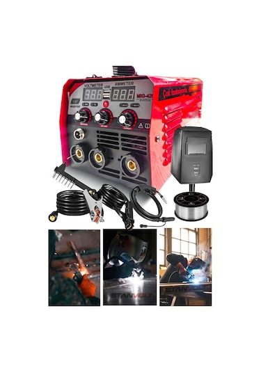 Gazsız Gazaltı Çift Kartlı Kaynak 3ın1 Tıg Mıg Mma Ultra Fonk