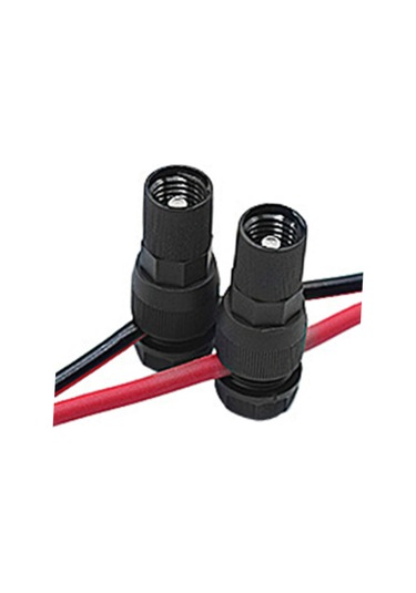 Yaozixa Siyah Nylon Bahçe Işığı Bağlantısı, Dış Mekan Elektrikli Bağlayıcı, Delikli Tap Konnektörü - 1 Adet