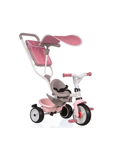 Smoby 3 Tekerlekli Çocuk Bisikleti 3'ü1 Arada Set - Pembe 741401