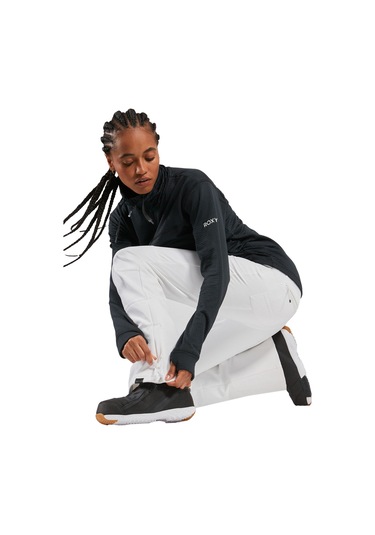 Roxy Kadın Snowboard Pantolonu Rising High Beyaz Beyaz Beyaz