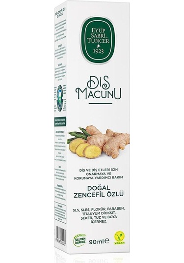 Eyüp Sabri Tuncer Doğal Zencefil Özlü Diş Macunu 2 x 90 ML