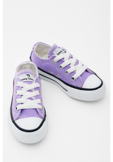 Rahat Kalıp Bağcıklı Çocuk Unisex Lila Spor Ayakkabı Tbh1460 LILA