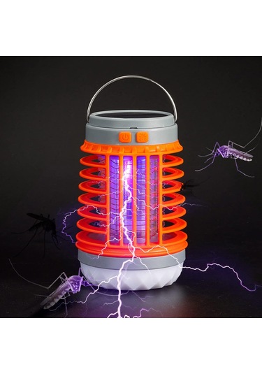 Reedark Güneş Enerjili Dışarıda Sıvı Geçirmez Usulü, Usb Şarjlı, Zayıf Gürültülü, El Tutan, Çok Fonksiyonlu Kamp Işığı Ve Bahçe Kovucu Turuncu W890-1