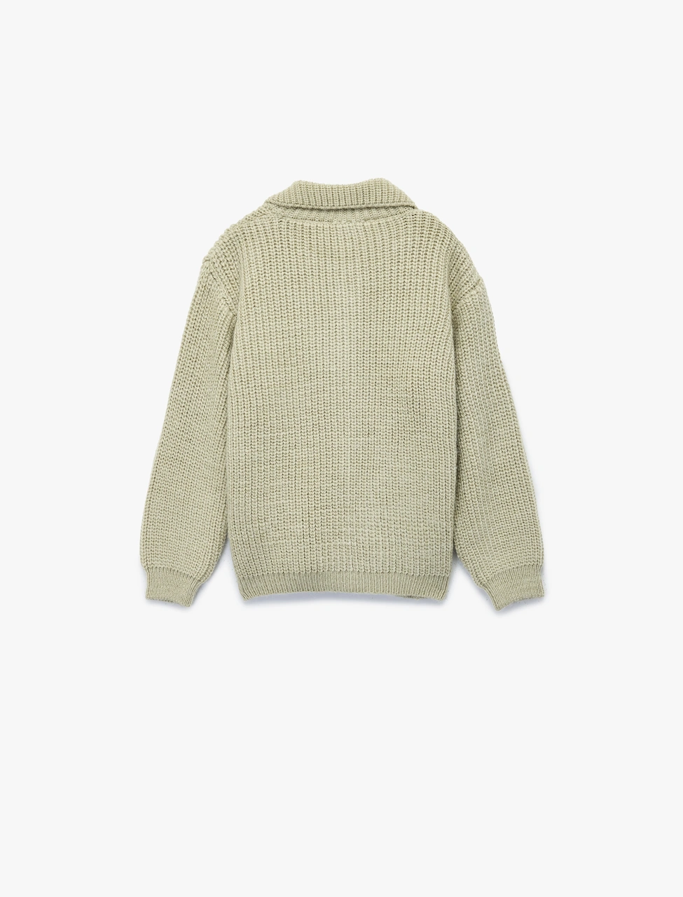 Koton Düğmeli Cepli Uzun Kollu Polo Yaka Triko Hırka Yeşil 6wmg90001ht Yeşil