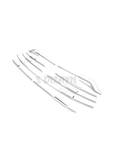 S-dizayn Ford Tourneo Custom 2 Krom Ön Panjur 9 Prç. 2023 Üzeri A+ Kalite