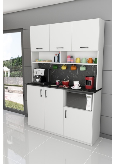 %100 Mdflam Kahve Köşesi Çok Amaçlı Mutfak Dolabı Kahve03 Beyaz - Royal Mermer Beyaz - Royal Mermer %100 Mdflam Kahve Köşesi Çok Amaçlı Mutfak Dolabı Kahve03 Beyaz - Royal Mermer Beyaz - Royal Mermer