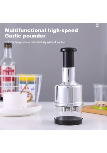 Novahub 1 Adet Yaratıcı Paslanmaz Çelik Sarımsak Kesici & Soğan Kıyıcı El Basınçlı Pres Mak. Mutfak Aleti Diğer