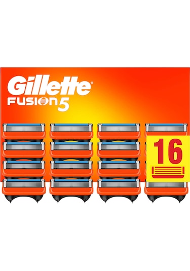 Gillette Fusion Yedek Tıraş Bıçağı Karton Paket 16'lı