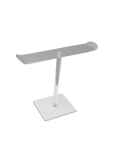 Youtek Tek Katlı Akrilik Organizer - Saç Aksesuarları, Tutkal, Makyaj Bezi İçin Masaüstü Gösterim Rafı Şeffaf