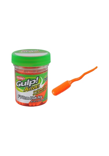 Berkley Gulp Alive Fish Fry 2cm Lrf Silikonu Fluorescent Orange