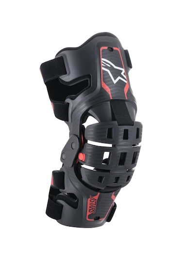 Alpinestars Youth Bionic 5s Diz Koruması Siyah Kırmızı Çok Renkli