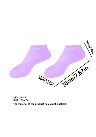 Pratikus Çift Katmanlı Silikon Topuk Çorabı