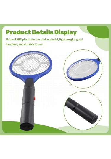 Ulzyvf Sivrisinek Raketi Pille Öldürücü Haşere Elektrikli El Çalışan Qs