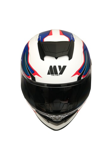 My Helmets Mks001-wbr Yarış Spoiler Güneş Vizörlü Şeffaf Full Face Motosiklet Kaskı Çok Renkli