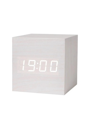 Vıdges Elektronik Küp Masa Saati 168712428 Beyaz