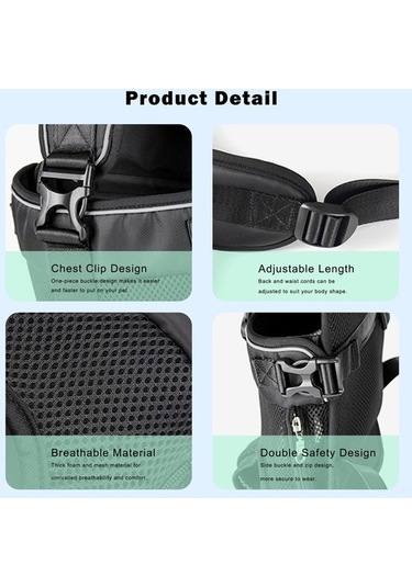 Didadodo Su Gezdirme Çantası: Su Geçirmez, Ayarlanabilir, Rahat Köpek Taşıma Sırt Çantası - Küçük Ve Orta Boy Köpekler İçin Siyah, Küçük Boy Köpekler İçin Uygun Siyah