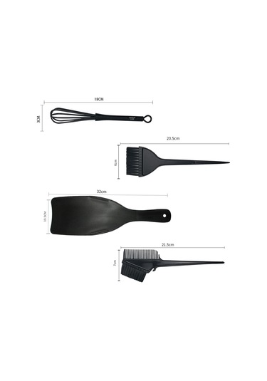 Teltree 17 Parçalık Saç Boyama Seti - Fırça, Eldiven, Önlük Ve Daha Fazlası İle Profesyonel Ve Ev Kullanımı