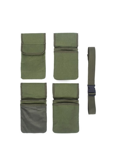 Symbee Askeri Yeşil Kumaş Çalışma Kemer, El Aletleri İçin Geniş Cep, Ergonomik Tasarım, Su Geçirmez, Bahçe-çiftlik Kullanıma Uygun