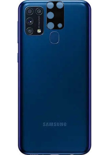 Galaxy M31 Zore 3D Kamera Camı Siyah
