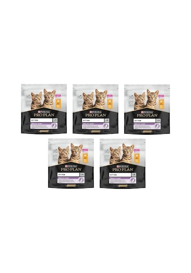 Purina Pro Plan Kitten Yavru Tavuklu Kedi Kuru Mama 400 G X 5 Adet
