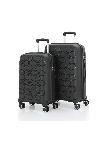 Mçs Polipropilen 2li Valiz Seti Orta & Kabin V376 S23sy1000049-set 00001 Siyah