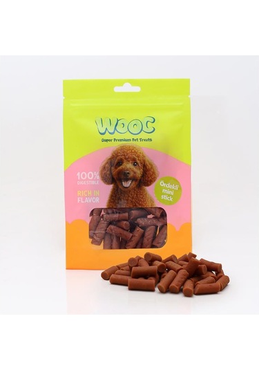 Wooc Ördekli Mini Stick Köpek Ödülü 75 Gr