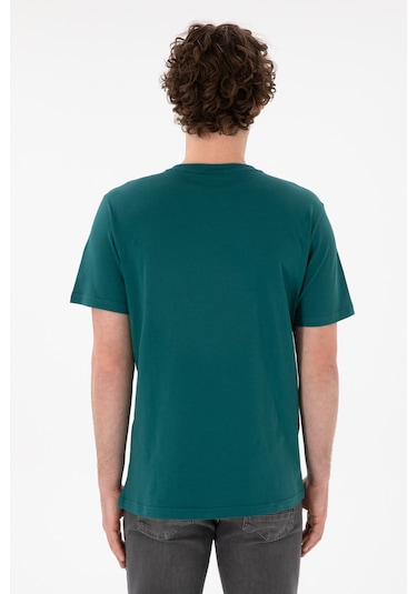 U.S. Polo Assn. Erkek Regular Fit Bisiklet Yaka Koyu Yeşil Basic Tişört 50305985-VR101 U.S. Polo Assn. Erkek Regular Fit Bisiklet Yaka Koyu Yeşil Basic Tişört 50305985-VR101