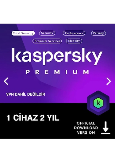 Kaspersky Premium 1 Cihaz 2 Yıl Vpn Dahıl Değildir