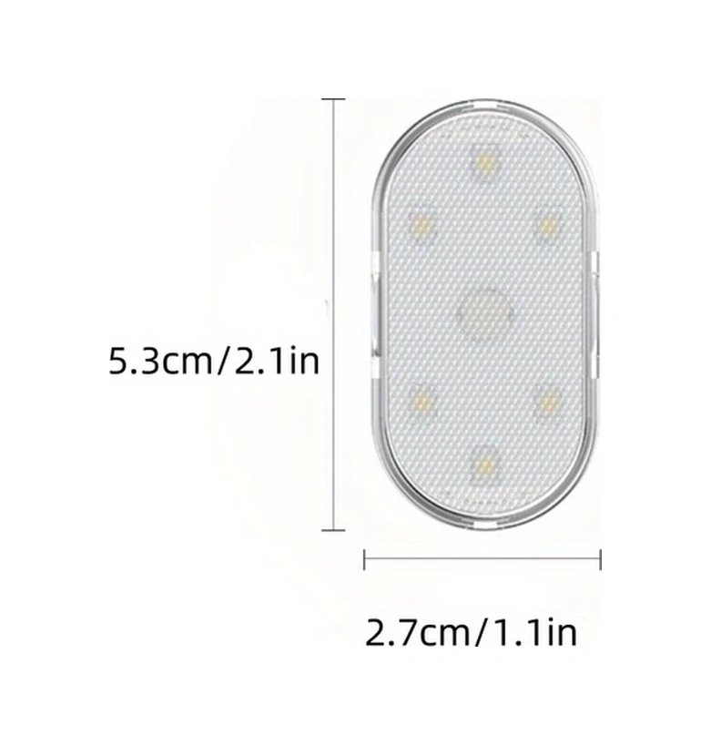 Besthome1 Mavi 2li 7 Renk Dokunmatik Usb Şarjlı Araç İçi Led Aydınlatma