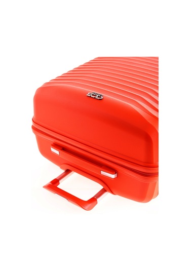 Ultra Dayanıklı 3'lü Set Valiz & Bavul Turuncu-1396 Turuncu