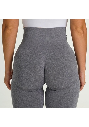 Tongxida Kadın Yüksek Bel Fitness Taytları, Push Up Spor Kayısı Renkli, 22 Renk Seçenekleri Ten Rengi