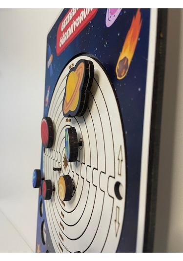 Güneş Sistemimiz Eğitici Öğretici Geliştirici Okula Katkı Okul Öncesi Eğitici Oyuncak Ahşap