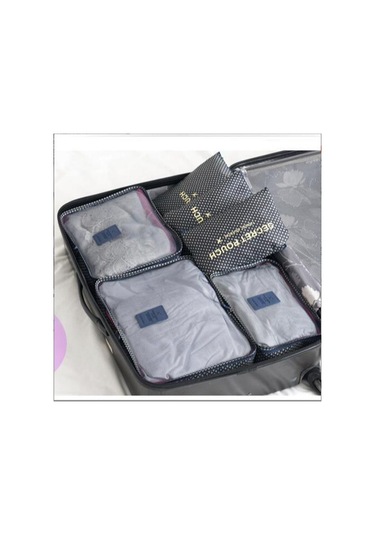 Lacivert 6/1 Adet Seyahat Saklama Çantası Seti Giysi Düzenli Organizatör Dolap Ba Kılıfı Seyahat Organizatör Çantası Hurç 57000648 Lacivert