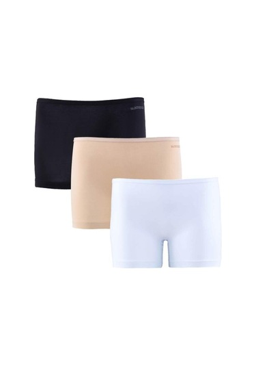 Blackspade 1571 Bayan Essential 3 Lü Ten-Siyah-Beyaz Boxer