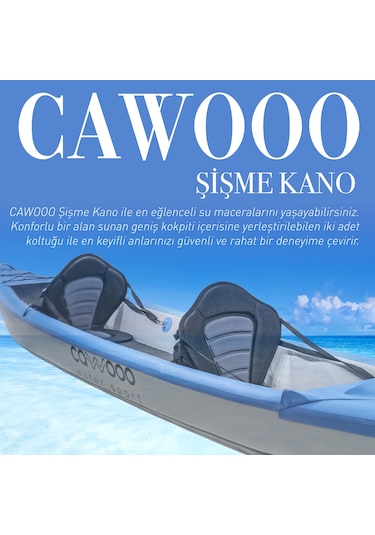 Cawooo Koltuklu Şişme Kano 2 Kişilik