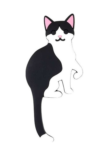 Dancemonkey Cbtx Bbq-029 Karikatür Kedi Köpek Duvar Kancası - Havlu Askı, Traceless Yapışkan Bantlı, Cat C7 Çok Renkli