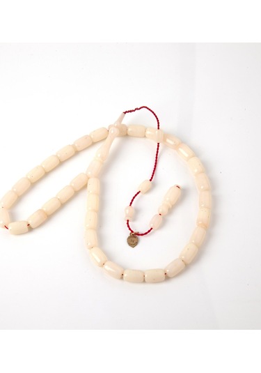 Katalin Beyzi Kesim 7x11 Mm Tesbih - Beyaz Beyaz