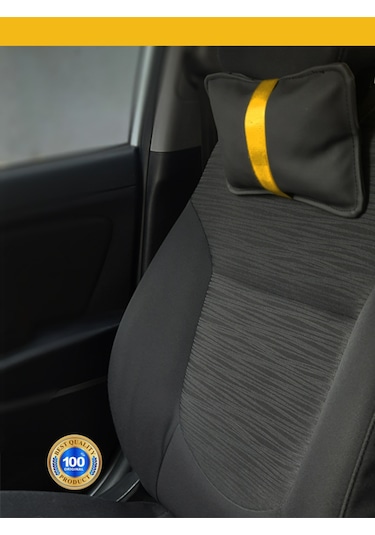 Peugeot 301 Uyumlu Oto Koltuk ,araba Boyun Yastığı Taba Renk 2 Adet Siyah