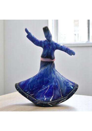 Semazen Dekoratif Biblo Mavi 22 Cm