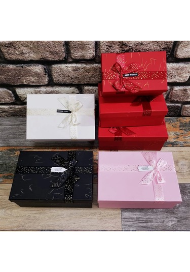 3&039lü Dikdörtgen Hediye Kutusu Asorti