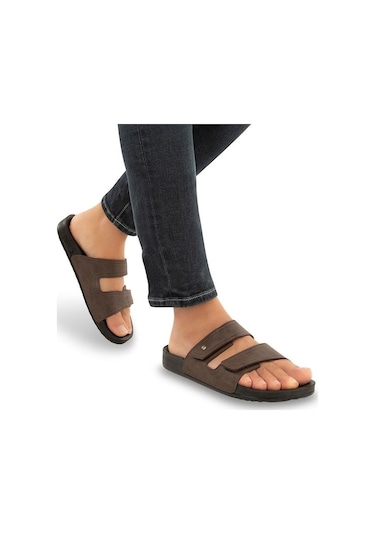 Muya Roma Anatomik Dört Mevsim Erkek Terlik Kahve 43